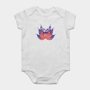 American Flags and Eagle Baby Bodysuit